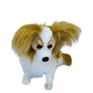 Lifelike Papillon Stuffed Animal by Hansa Creations 16" Realistic